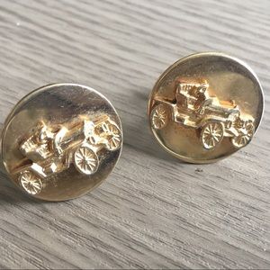 Retro Antique Car Cufflinks